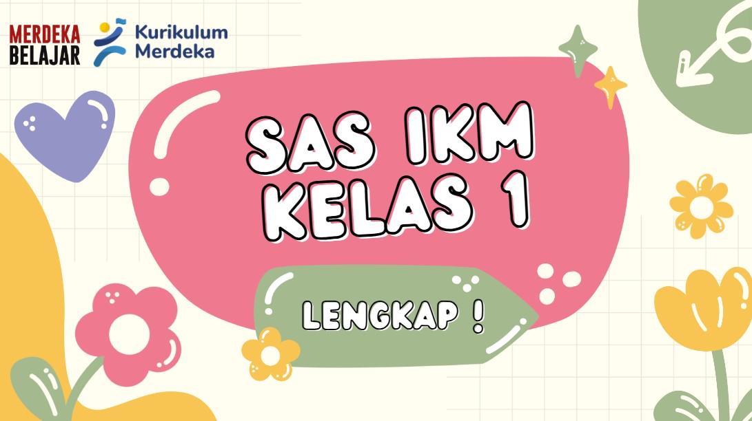Kumpulan Soal SAS IKM Kelas 1 SD MI Lengkap