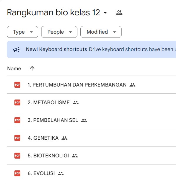Rangkuman Biologi Kelas 12